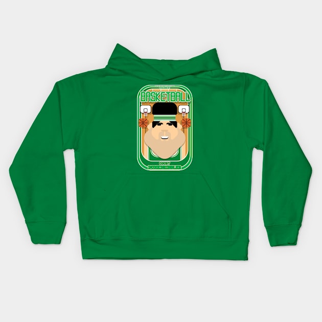 Basketball Green - Court Dunkdribbler - Victor version Kids Hoodie by Boxedspapercrafts